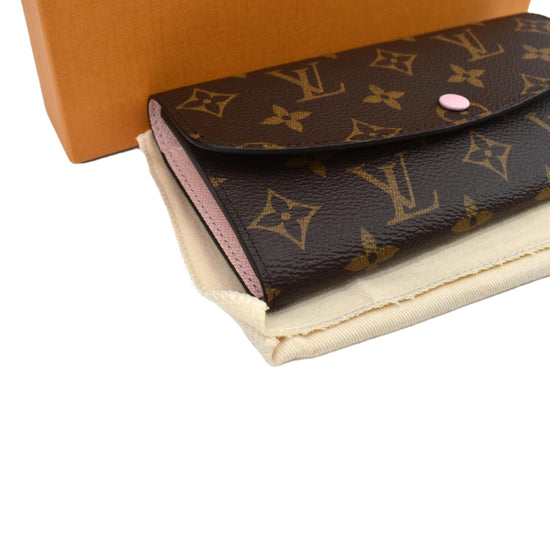 .com: Louis Vuitton Emilie Wallet Monogram Canvas (Rose Ballerine) :  Clothing, Shoes & Jewelry