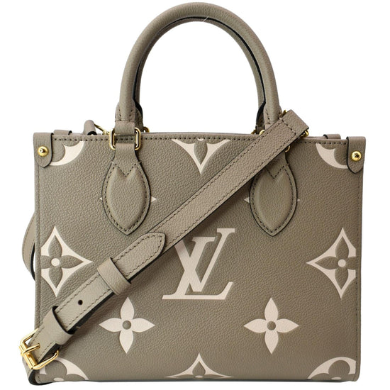Louis Vuitton Turtledove Monogram Empreinte Carryall mm - Handbag | Pre-owned & Certified | used Second Hand | Unisex