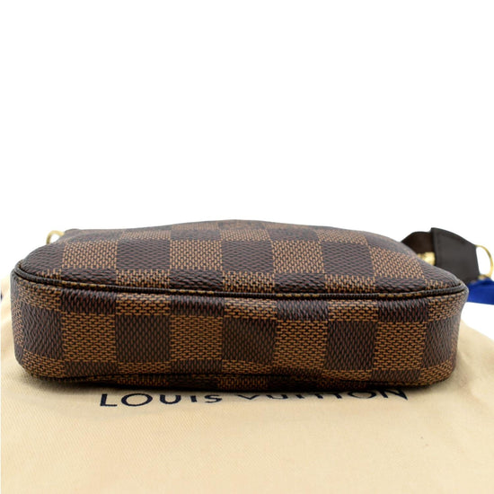 Brown Louis Vuitton Damier Ebene Mini Pochette Accessoires Baguette –  Designer Revival