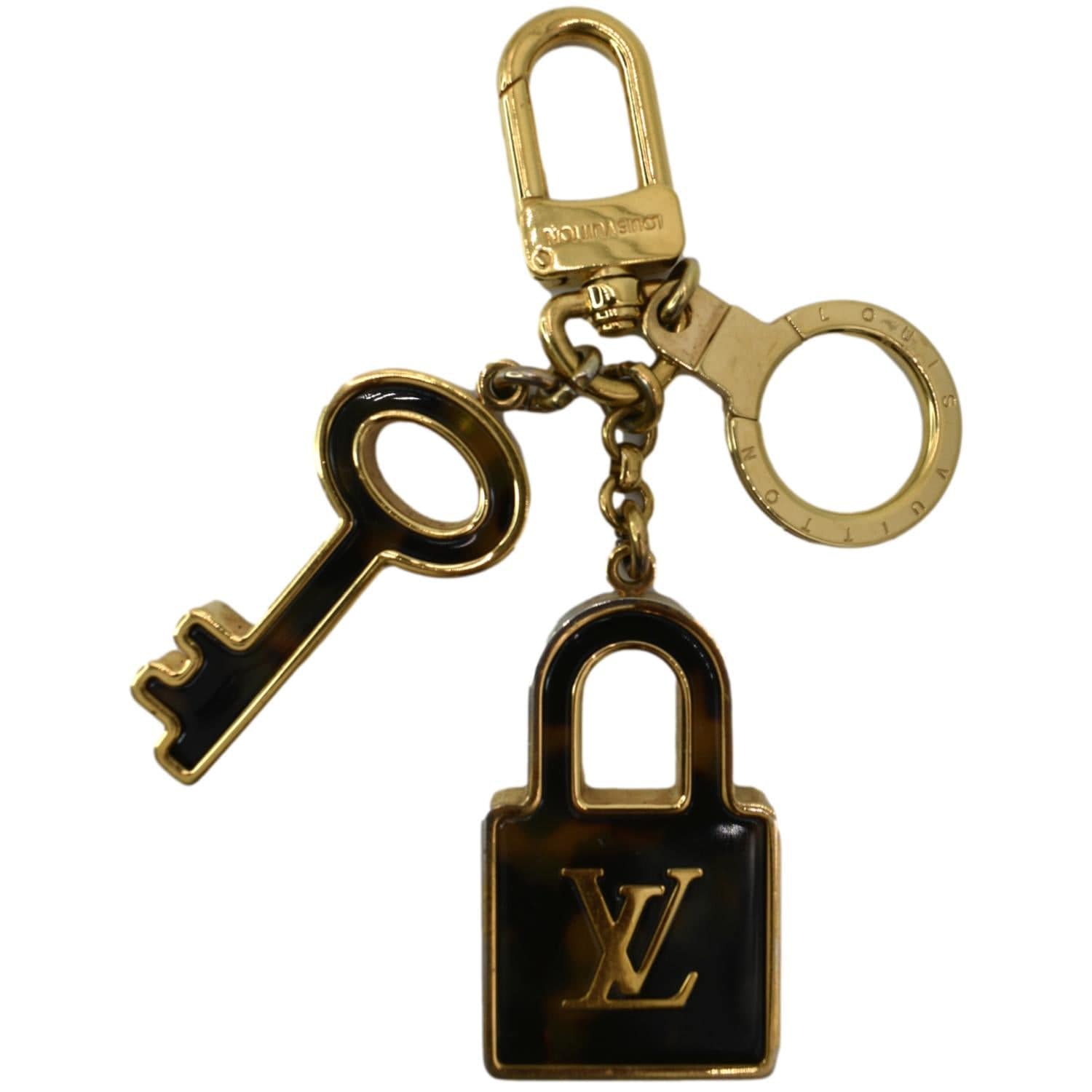 louis vuitton handbag with lock and key