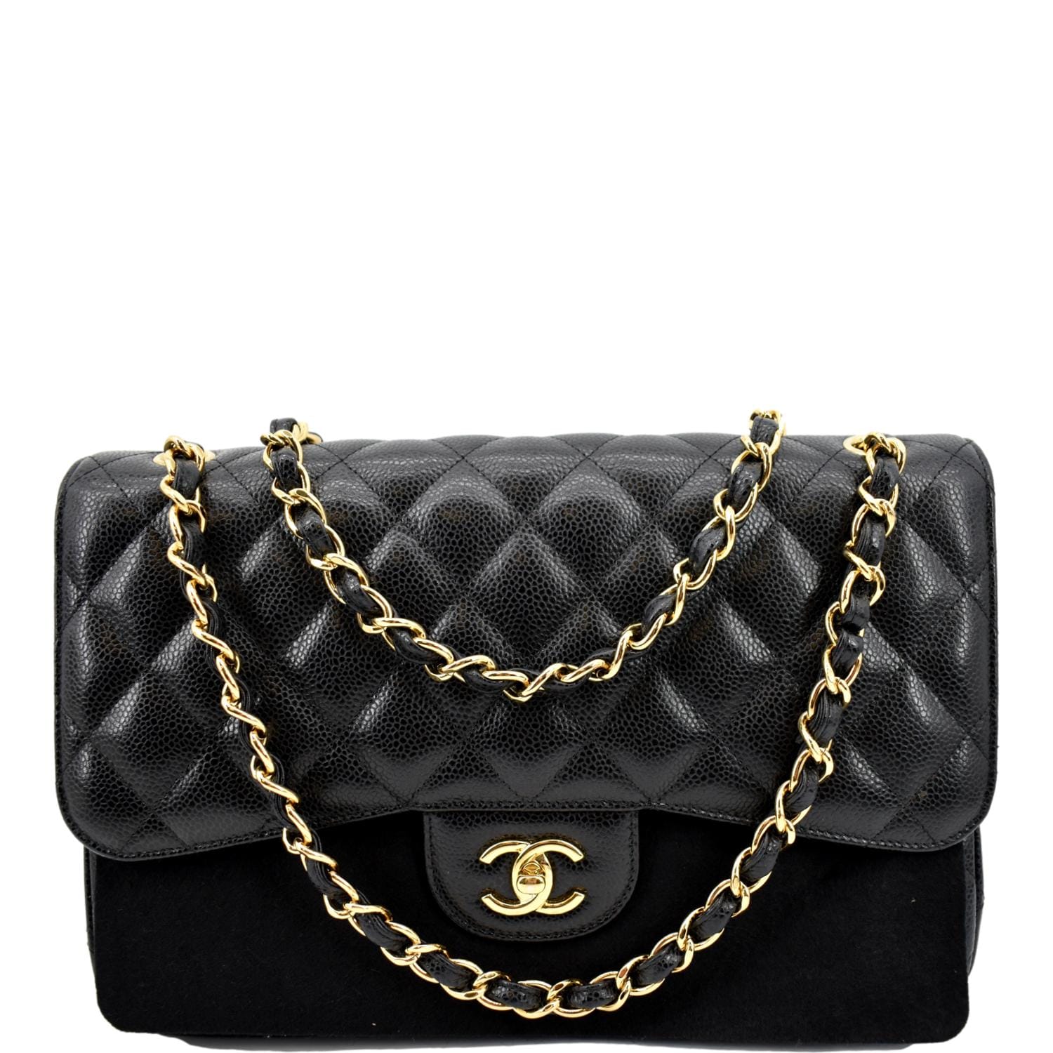 Chanel 2018 Classic Medium Double Flap Caviar Bag