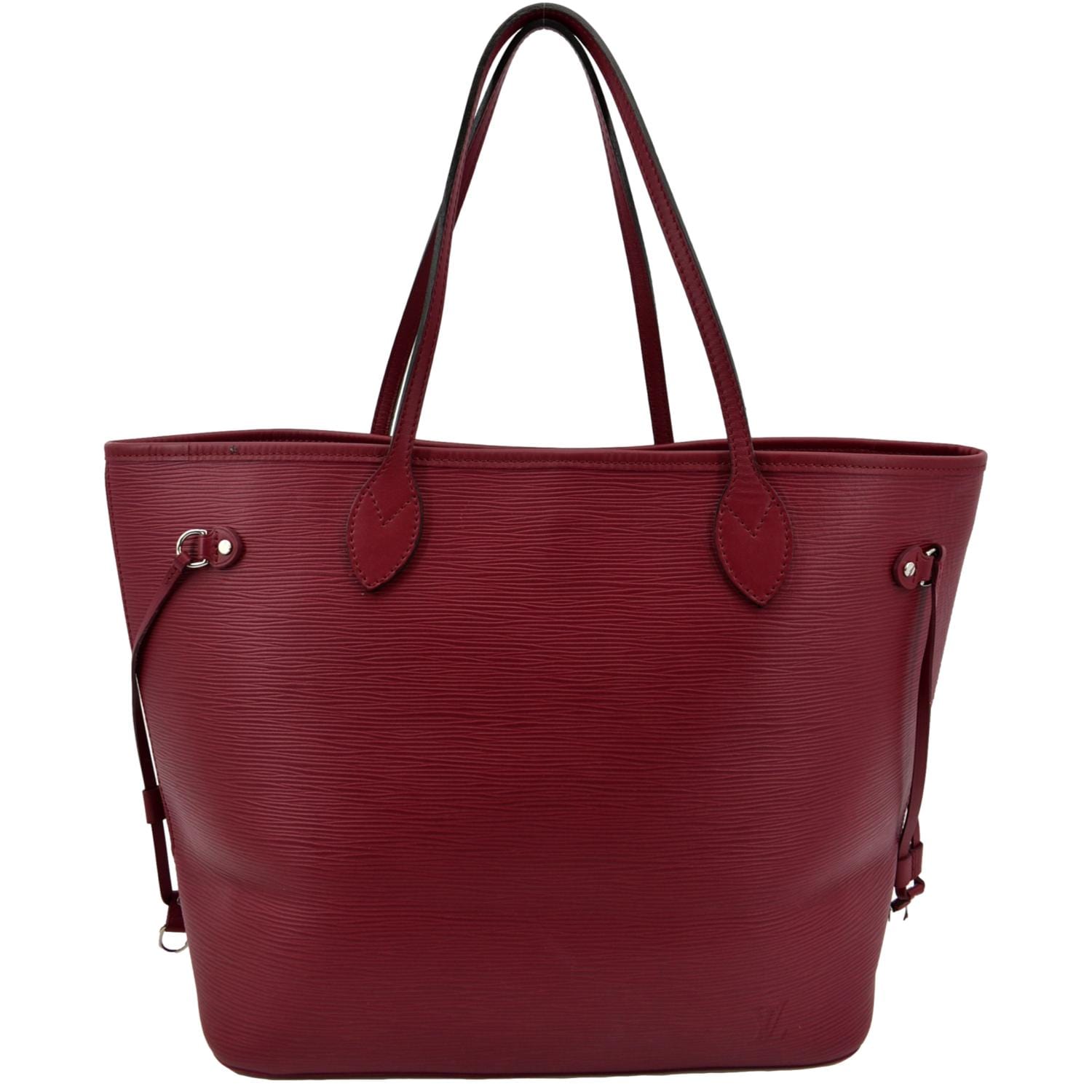 louis vuitton burgundy tote purse