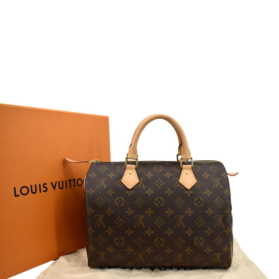 Sac Louis Vuitton speedy 30 in ebony checkered canvas customized Pink  Panther in love with Marilyn Brown Cloth ref.522935 - Joli Closet