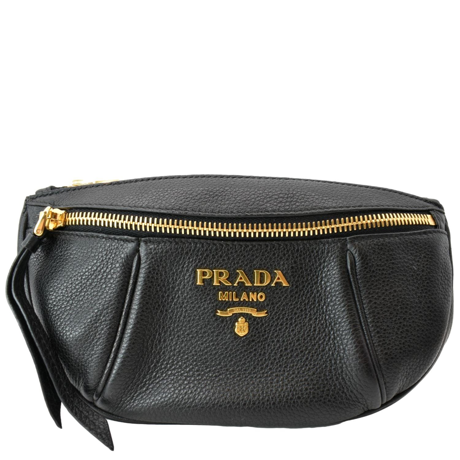 Prada Vitello Daino Belt Bag w/ Tags - Black Waist Bags, Handbags -  PRA210521