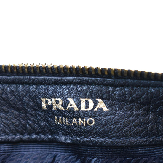 PRADA Vitello Daino Leather Belt Bag Black