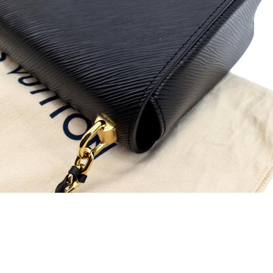 LOUIS VUITTON Twist Epi Leather Crossbody Bag Black