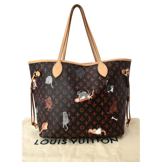 Louis Vuitton Neverfull MM Catogram White/Orange - Bags Valley