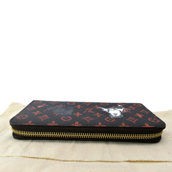 Louis Vuitton Limited Edition Marron/Orange Catogram Canvas Zippy Organizer  Wallet - Yoogi's Closet