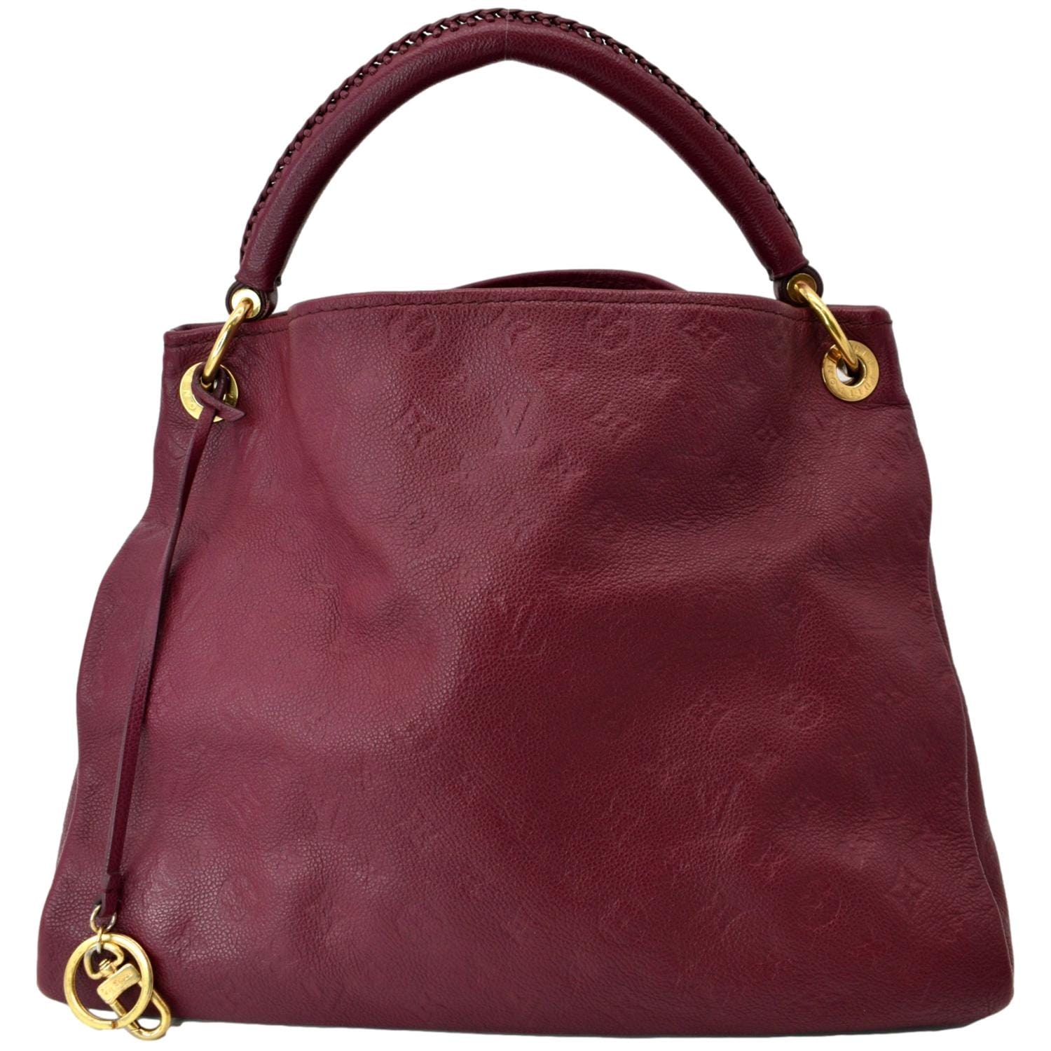 LOUIS VUITTON Purple Artsy Handbag Monogram Empreinte Leather MM Hobo bag  Dark red ref.879278 - Joli Closet