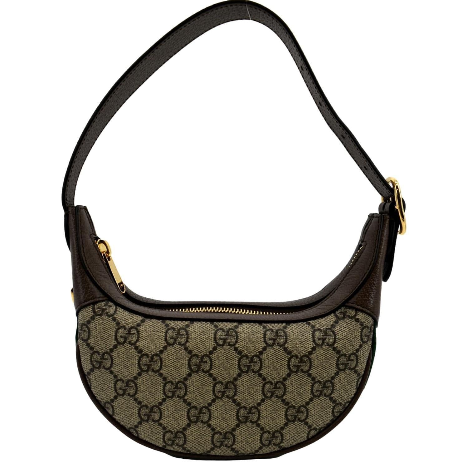 Gucci Monogram GG Supreme Hobo Shoulder Bag