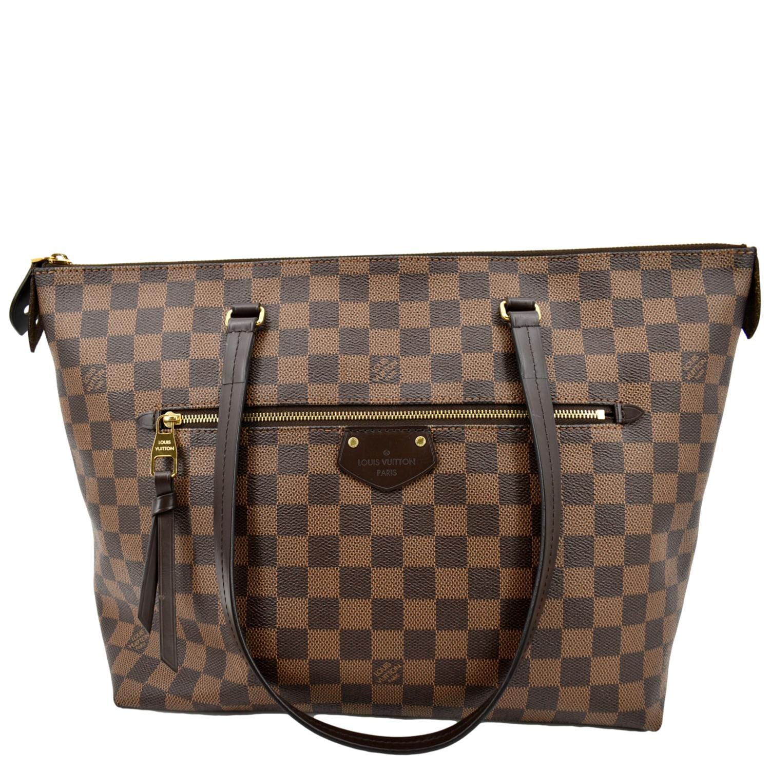 LOUIS VUITTON Iena MM Damier Ebene Shoulder Bag Brown - Sold