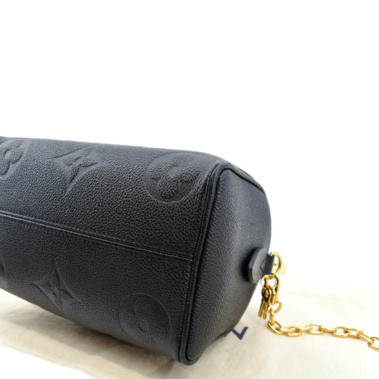 Louis Vuitton Black Giant Monogram Empreinte Speedy Bandoulière 20