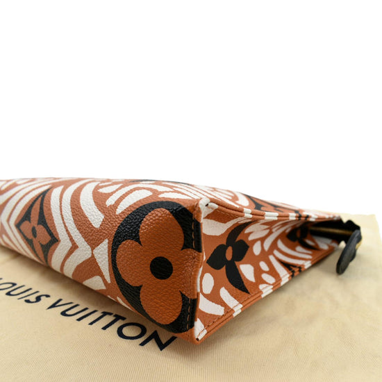 Louis Vuitton Crafty Toiletry 26 Pochette XL Caramel Giant Flower Monogram  Bag