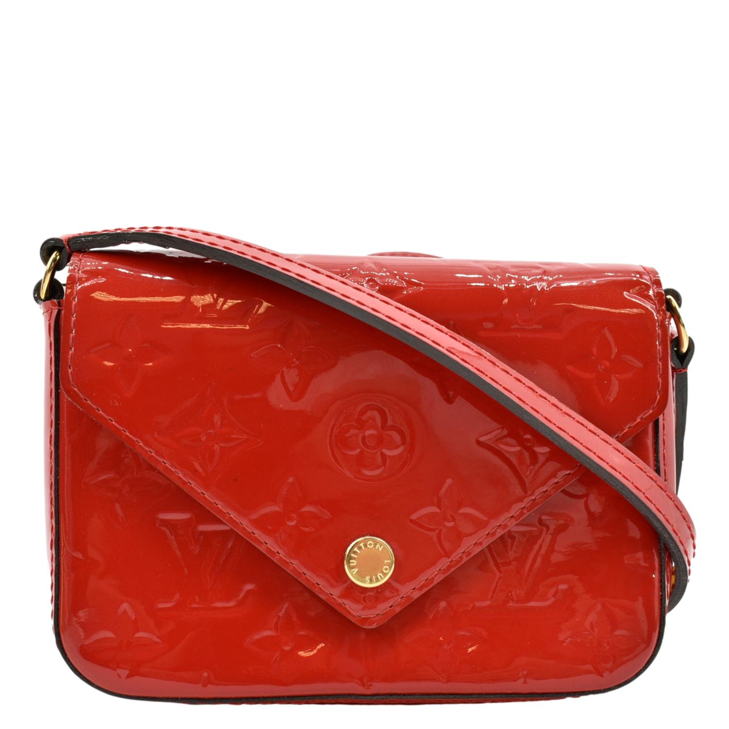 Patent leather crossbody bag Louis Vuitton Red in Patent leather