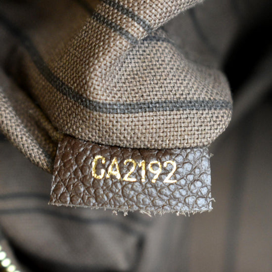 Louis Vuitton Brown Terre Leather Monogram Empreinte Artsy mm Hobo Bag 26lu712s