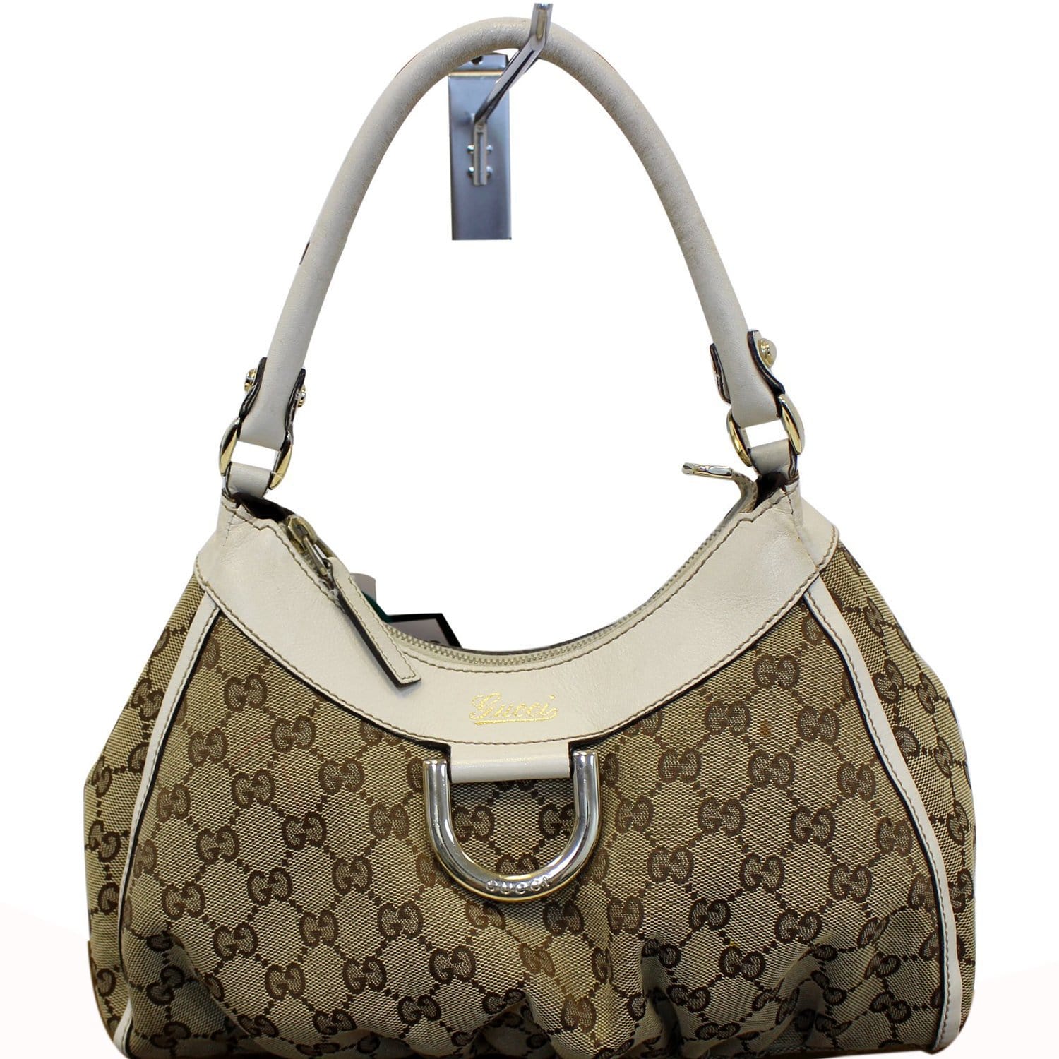 Gucci Medium Abbey D Ring Monogram Hobo Shoulder Bag – The Global  Collective Co.