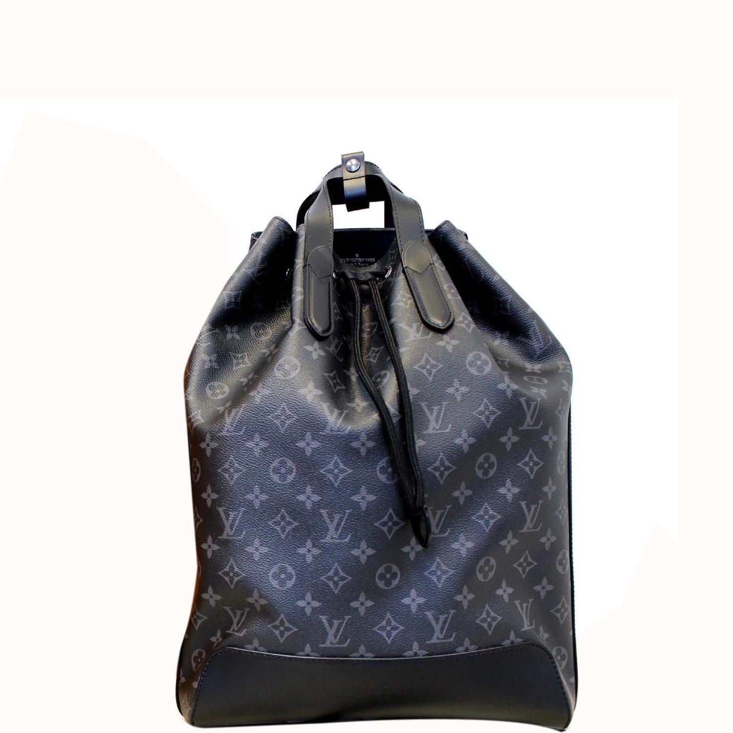 Black Louis Vuitton Monogram Eclipse Explorer Business Bag