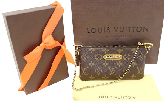 Louis Vuitton Milla mm Shoulder Bag in Blue Leather