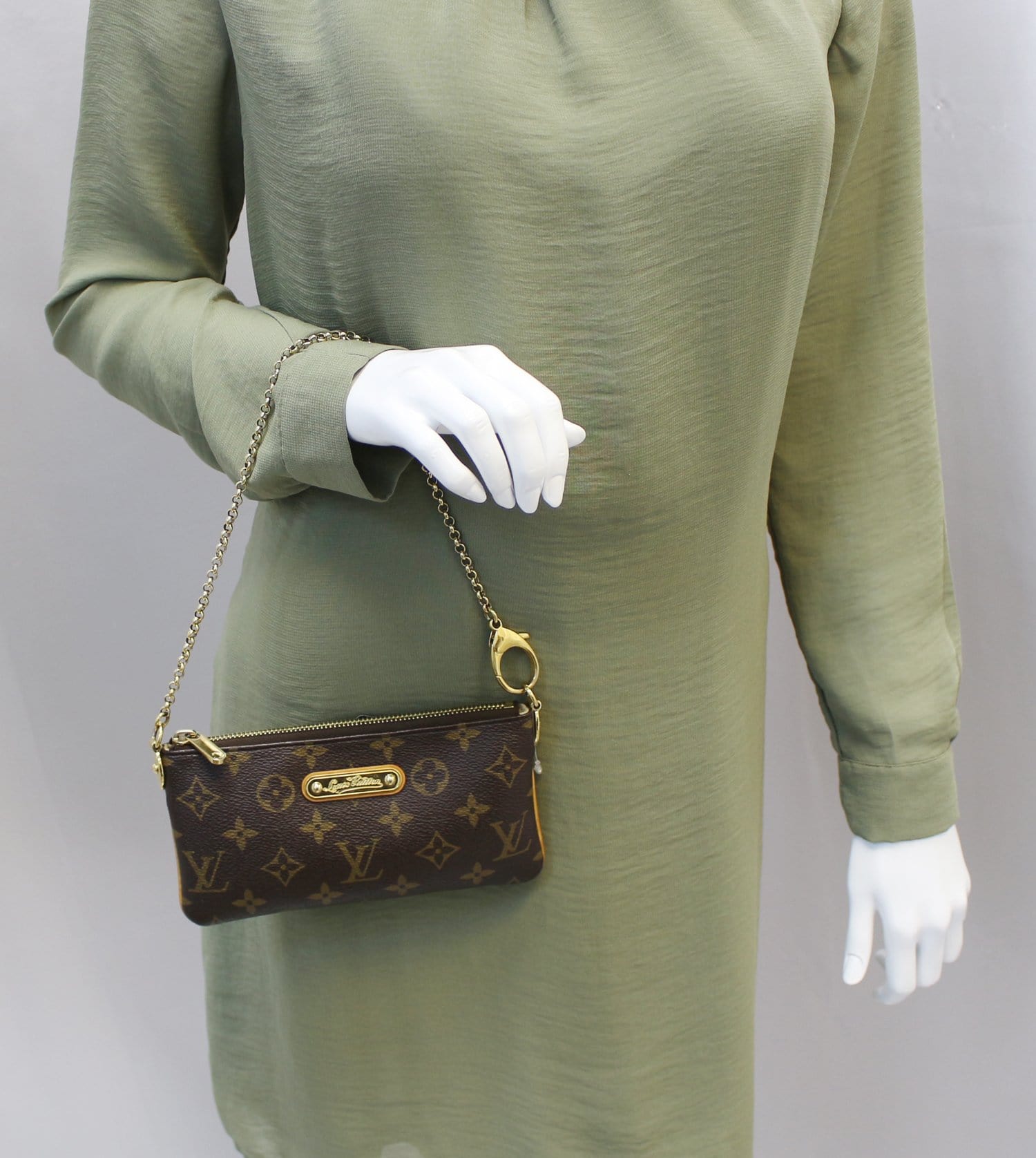 LOUIS VUITTON Monogram Canvas Milla MM Clutch Bag TT2220