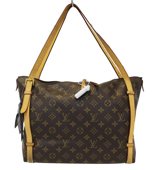 Louis+Vuitton+Tuileries+Shoulder+Bag+Medium+Brown+Canvas for sale