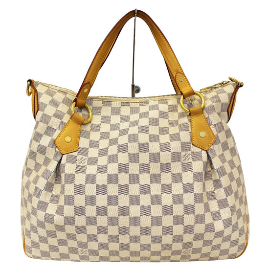 Louis Vuitton Vintage - Damier Azur Evora MM Bag - White Ivory