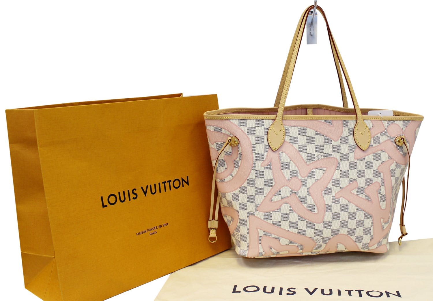 Louis Vuitton Limited Edition Damier Azur Tahitienne Neverfull MM Bag -  Yoogi's Closet