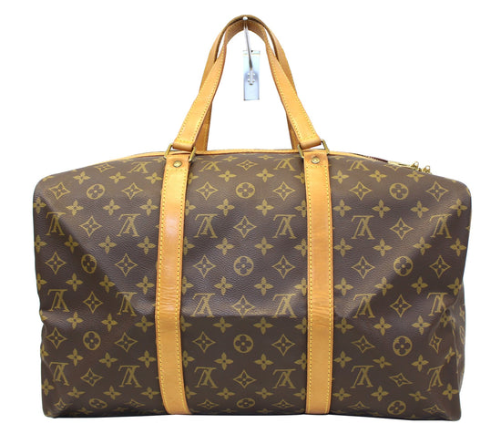 LOUIS VUITTON Monogram Canvas Sac Souple 45 Boston Bag