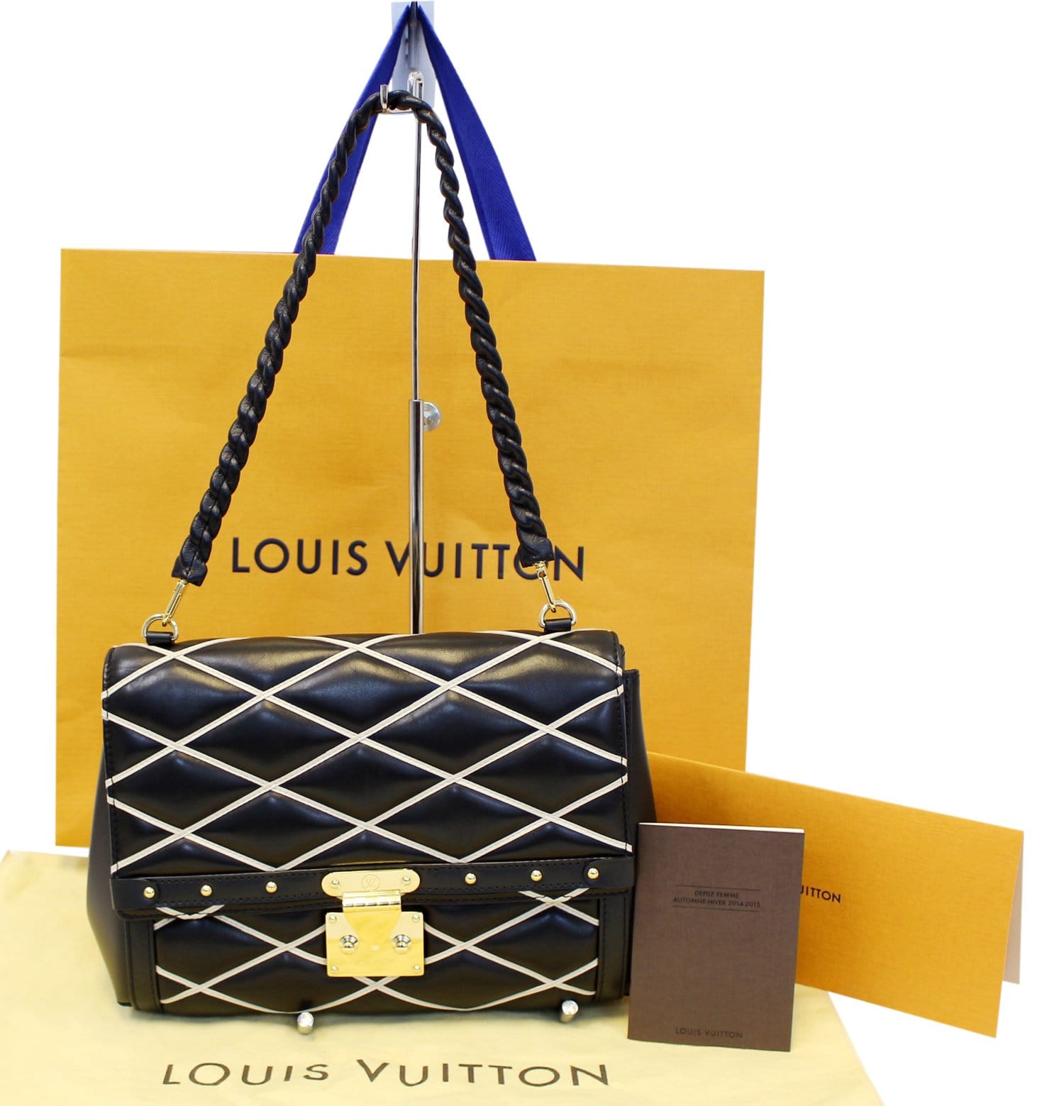 Louis Vuitton Beige?Black Malletage Pochette Flap Bag Louis Vuitton