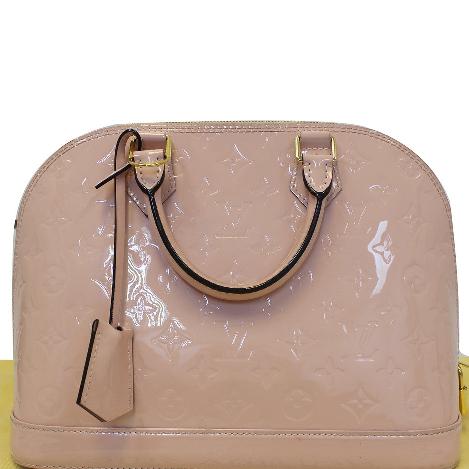 Louis Vuitton Beige/Brown Vernis Alma BB Louis Vuitton