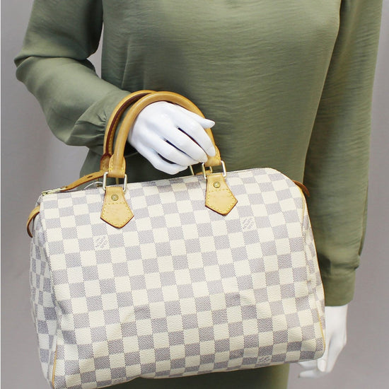 Speedy 30 Damier Azur – Keeks Designer Handbags