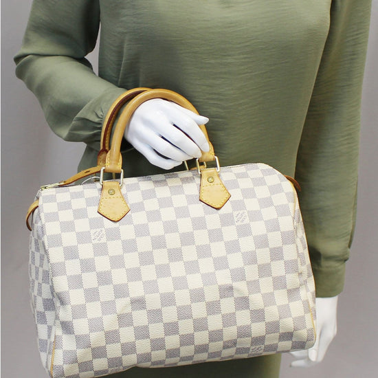 Louis Vuitton Damier Azur Speedy Bandouliere 30 Satchel (SHF-22266) – LuxeDH