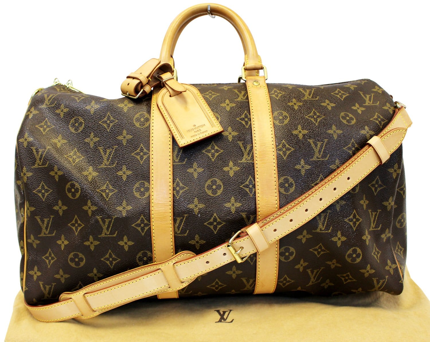 Louis Vuitton Monogram Keepall Bandouliere 45 Duffle Bag with Strap 862111