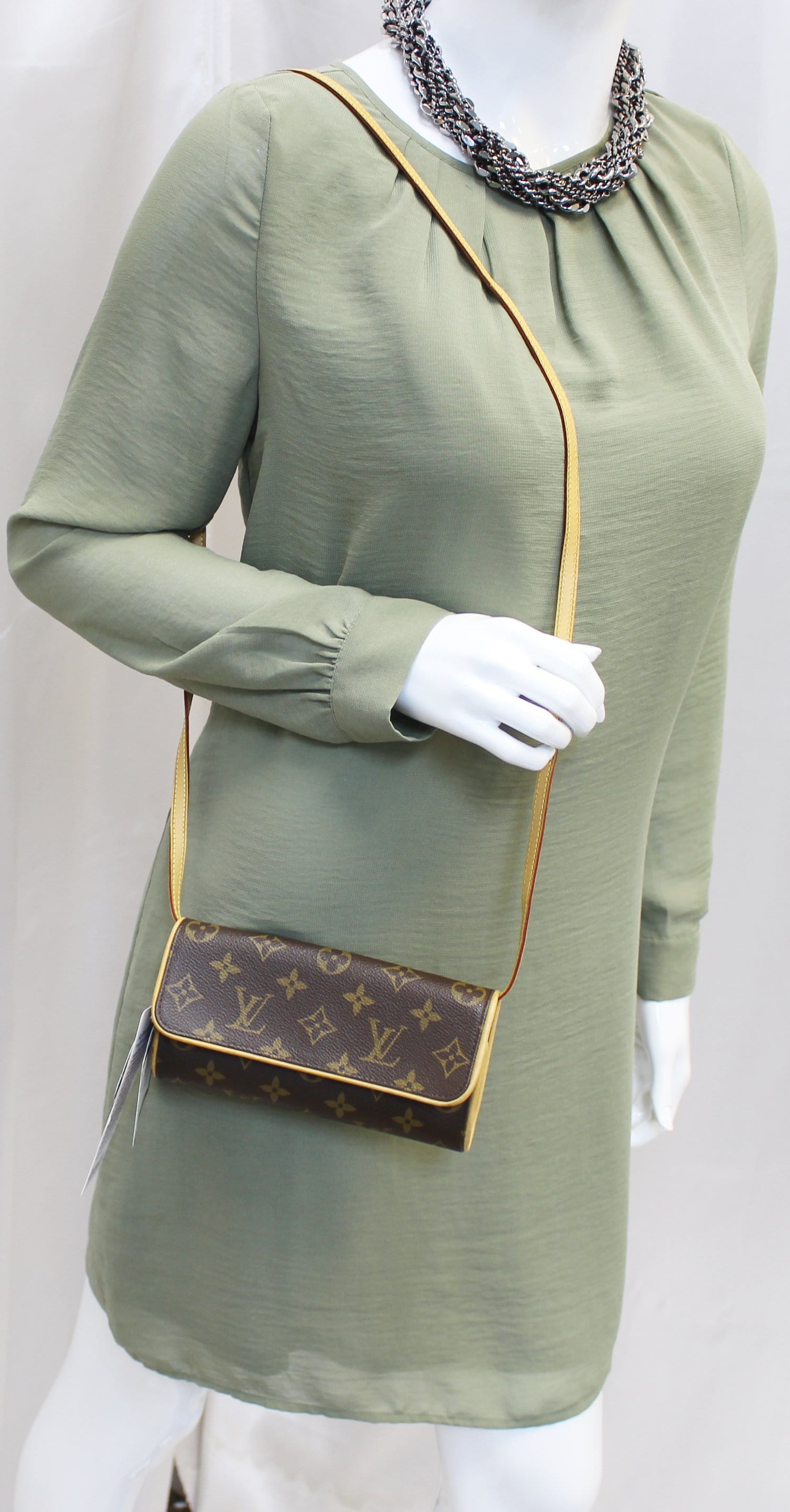 LOUIS VUITTON Monogram Canvas Twin PM Pochette Shoulder Bag