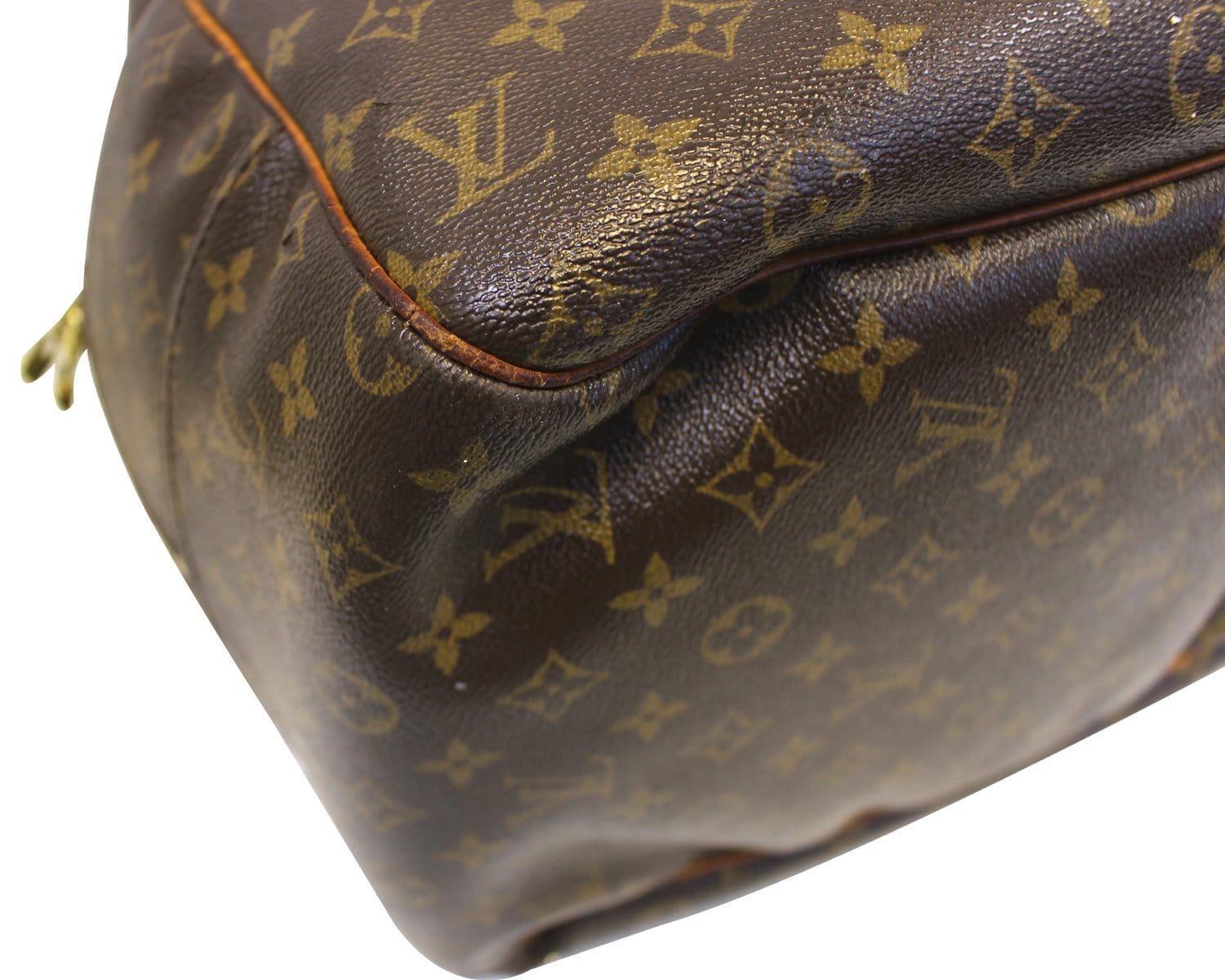 LOUIS VUITTON Monogram Evasion Brown Boston Travel Bag