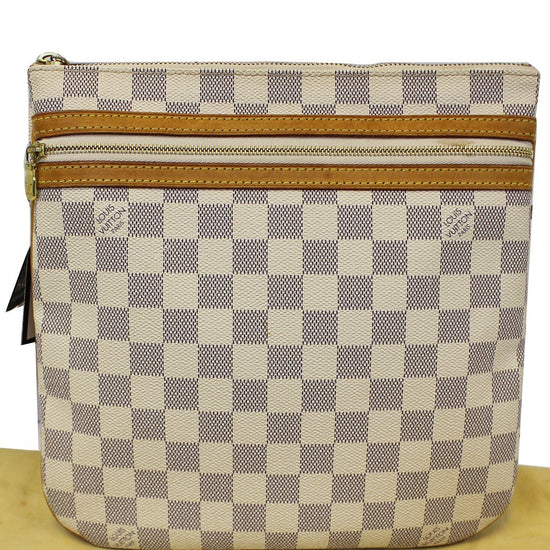 Louis Vuitton Pre-Owned White Damier Azur Pochette Bosphore Canvas Crossbody  Bag, Best Price and Reviews
