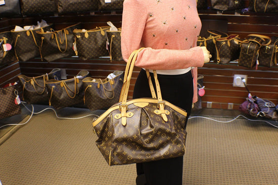 Brown Louis Vuitton Monogram Tivoli GM Handbag