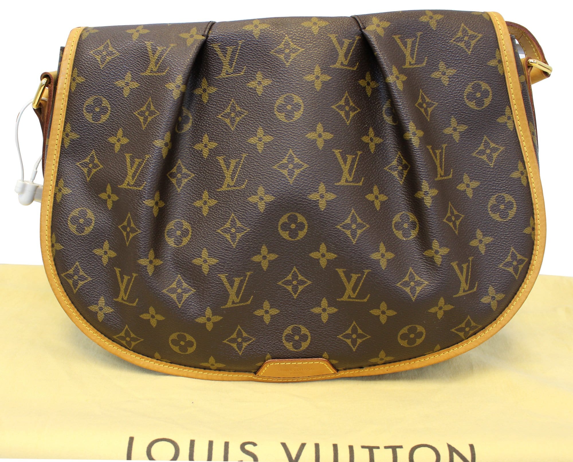 LOUIS VUITTON Monogram Canvas Menilmontant MM Crossbody Bag