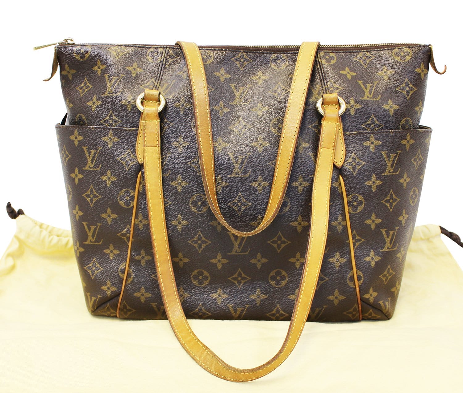 LOUIS VUITTON Used Monogram Canvas Totally MM Tote Brown Bag