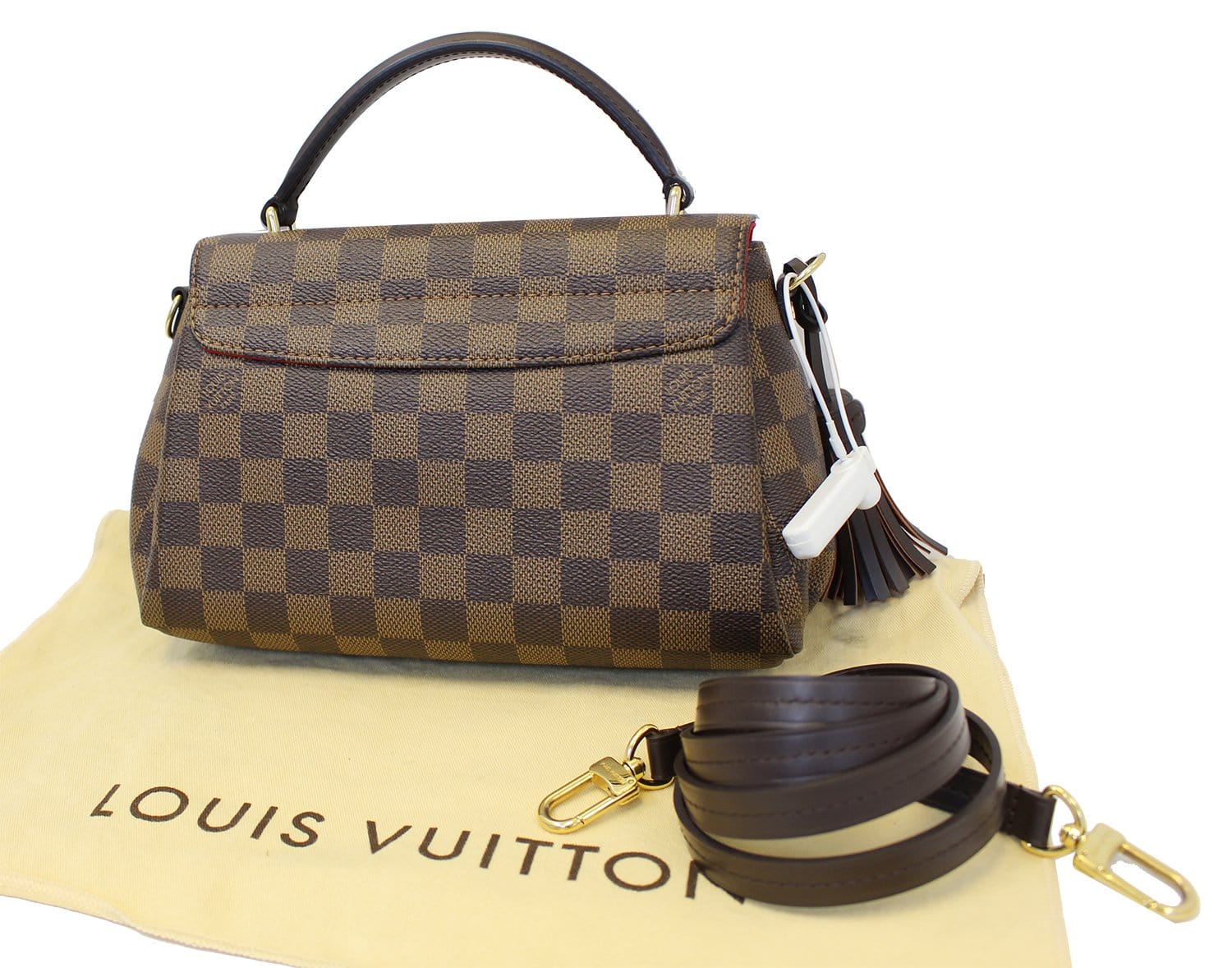 Louis Vuitton Damier Ebene Croisette Shoulder Bag