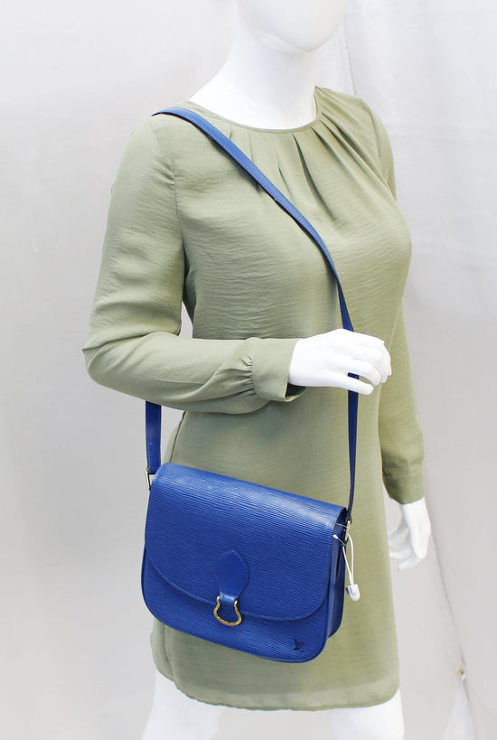 Louis Vuitton Epi Leather Saint Cloud PM Blue at Jill's Consignment