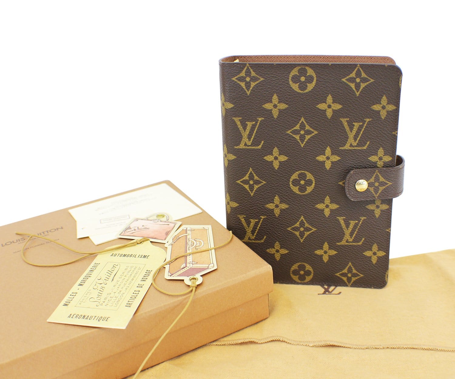 LOUIS VUITTON Agenda MM Monogram Day Planner Cover Vintage 