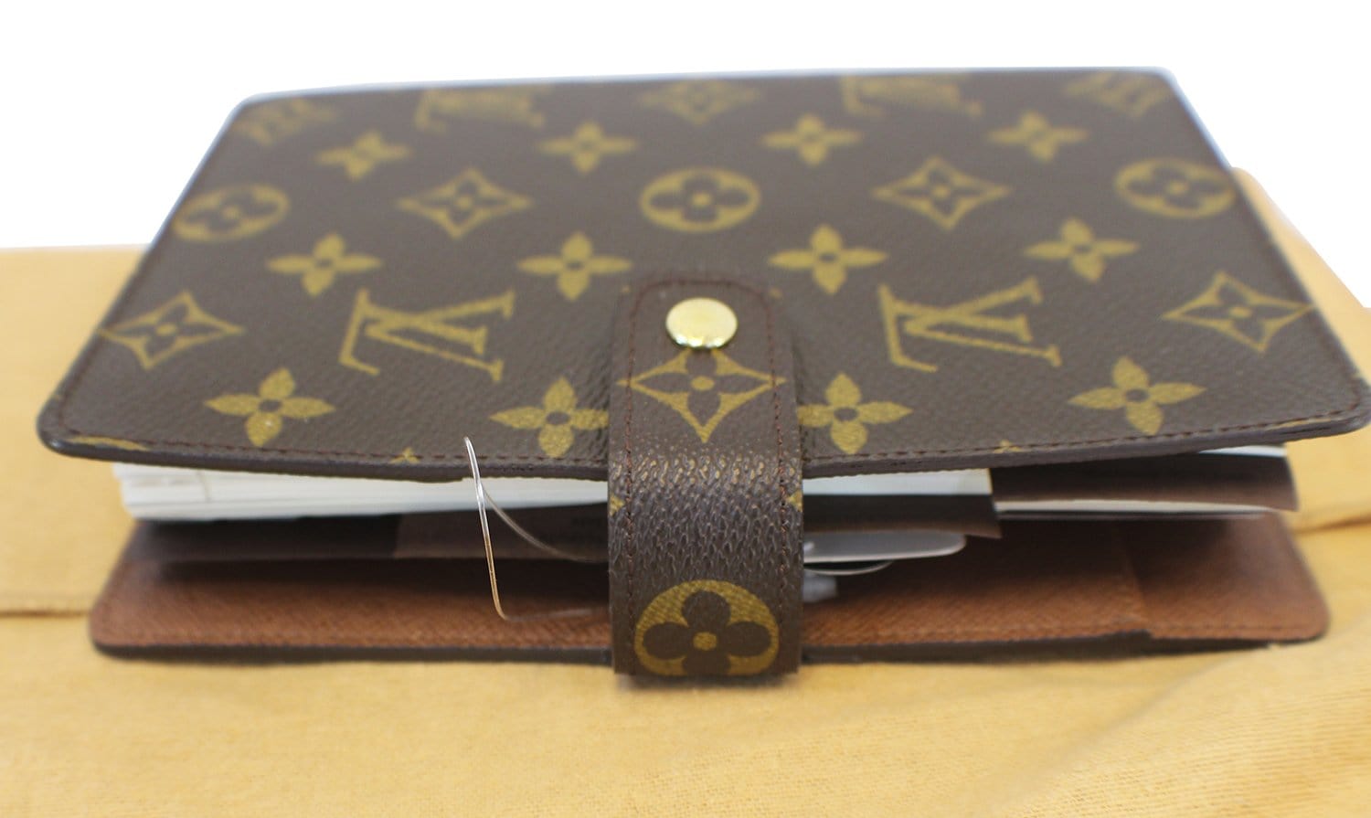 Authentic LOUIS VUITTON Monogram Canvas Agenda MM Day ...