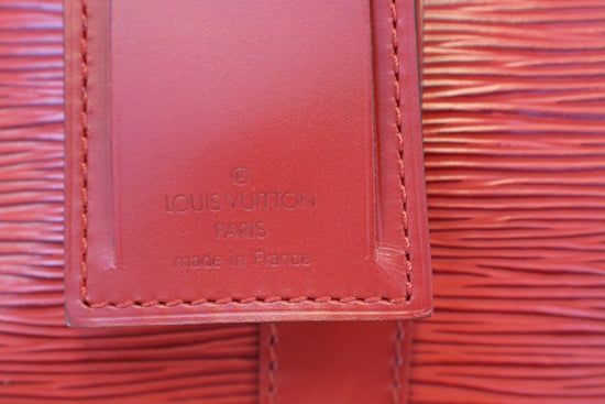 Vintage Louis Vuitton Red Epi Leather Keepall 45 Bag VI0911 030123 –  KimmieBBags LLC