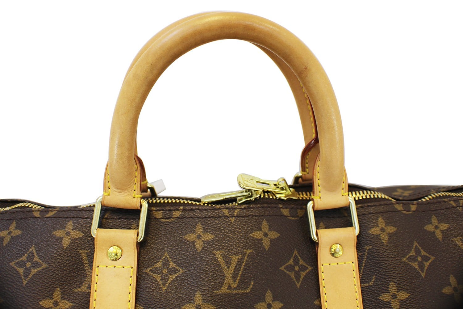 Authentic LOUIS VUITTON Monogram Keepall 55 Bandouliere Boston Bag E32