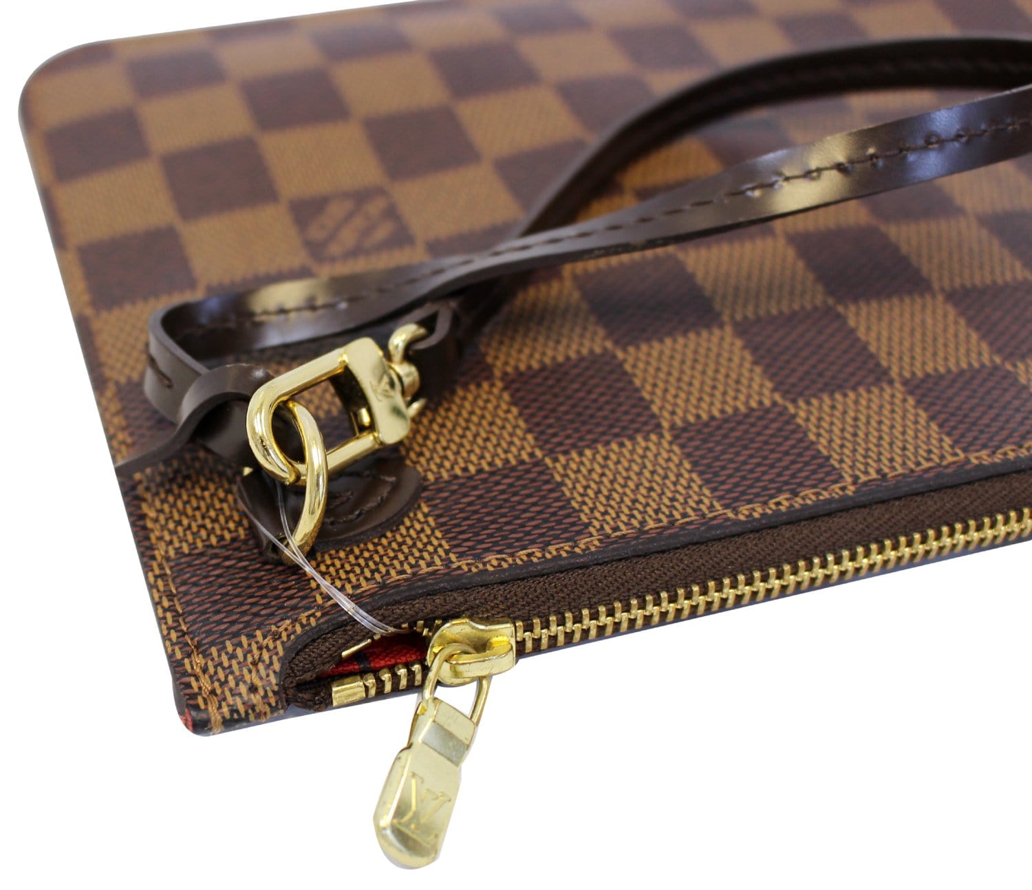 LOUIS VUITTON Damier Ebene Pochette Wristlet Pouch Neverfull MM