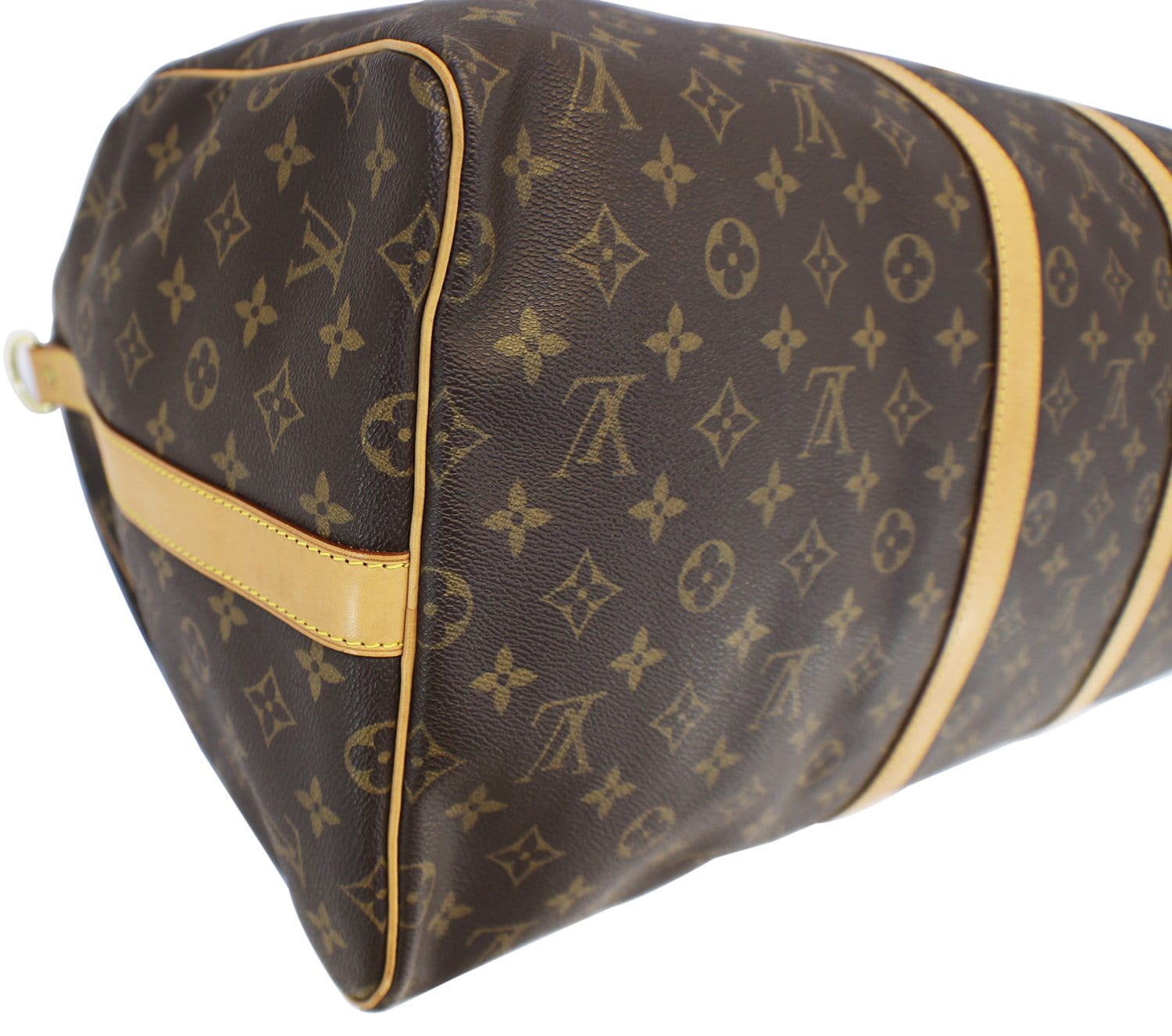 Authentic LOUIS VUITTON Monogram Keepall 55 Bandouliere Boston Bag E32