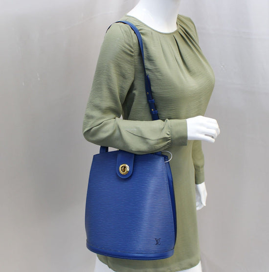 LOUIS VUITTON Epi Leather Blue Cluny Shoulder Bag - 20% OFF