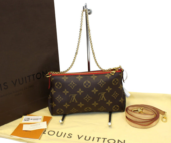 Louis Vuitton Monogram Canvas & Cerise Pallas Clutch by WP