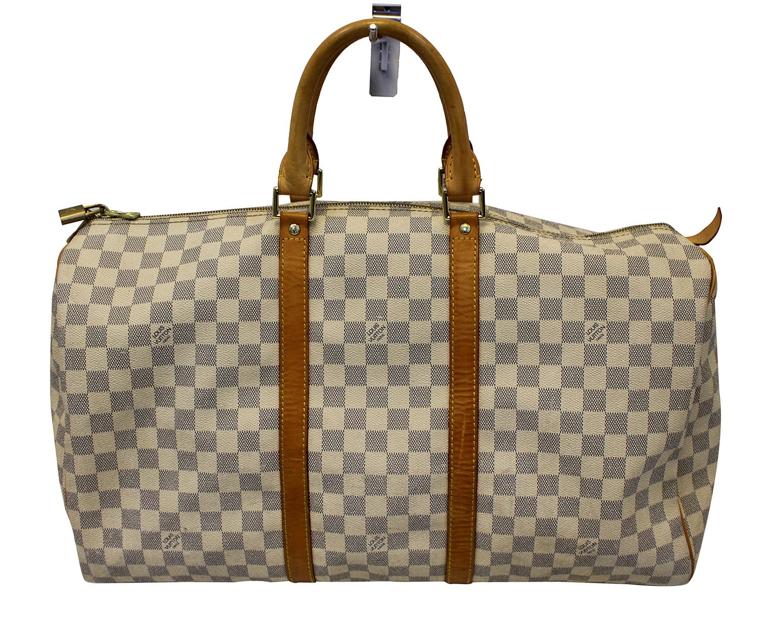 Louis Vuitton Damier Azur Keepall 50 Duffle Bag 15lk616s