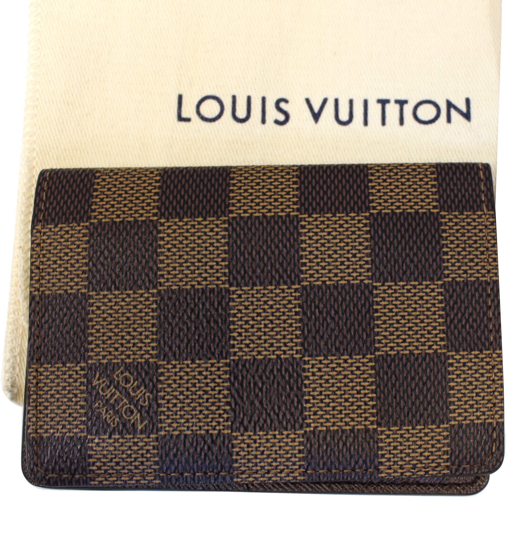 Pre Owned Louis Vuitton Damier Ebene Pocket Organiser